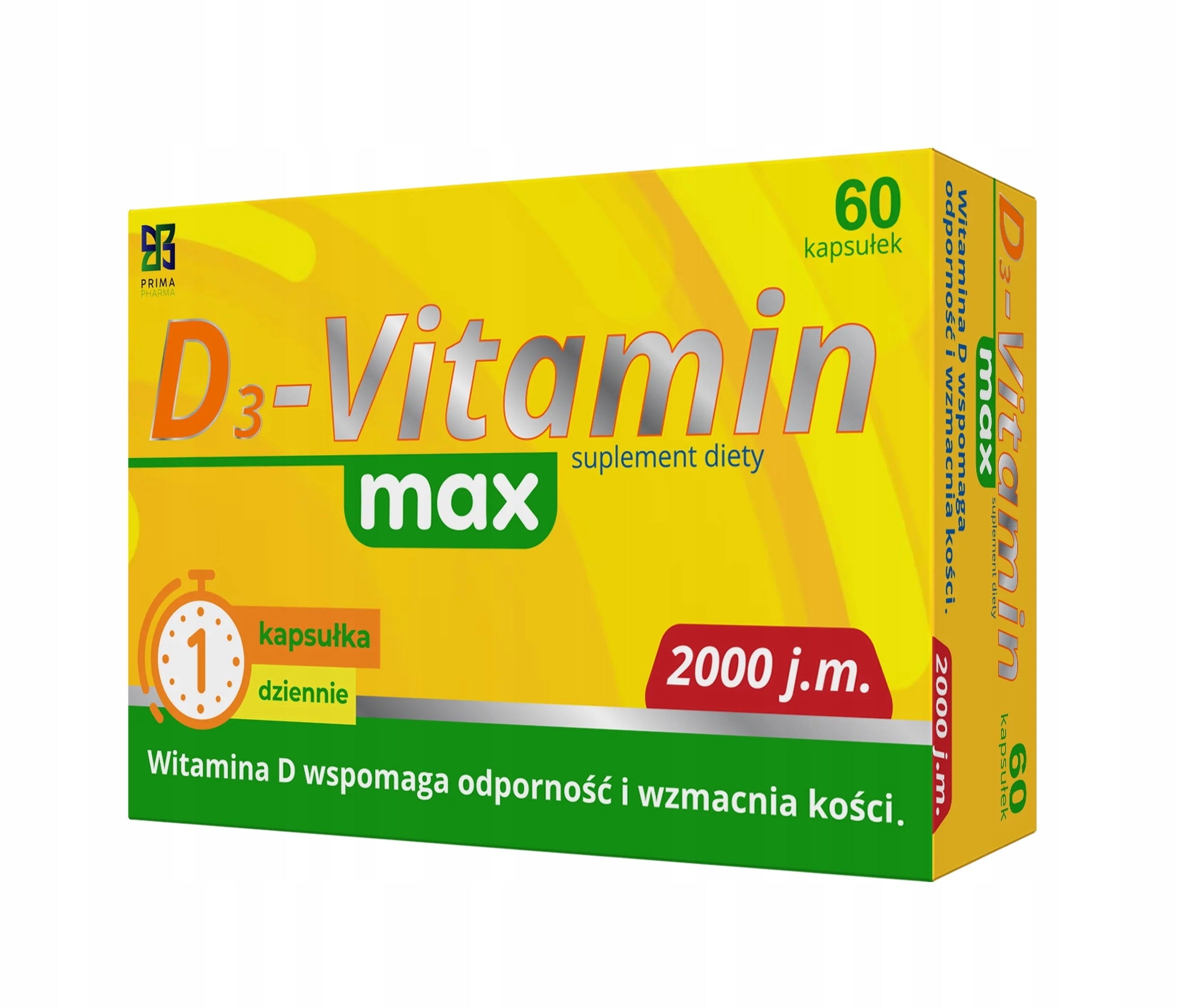 Prima Pharma D3-Vitamin Max 2000 IU 60 capsules