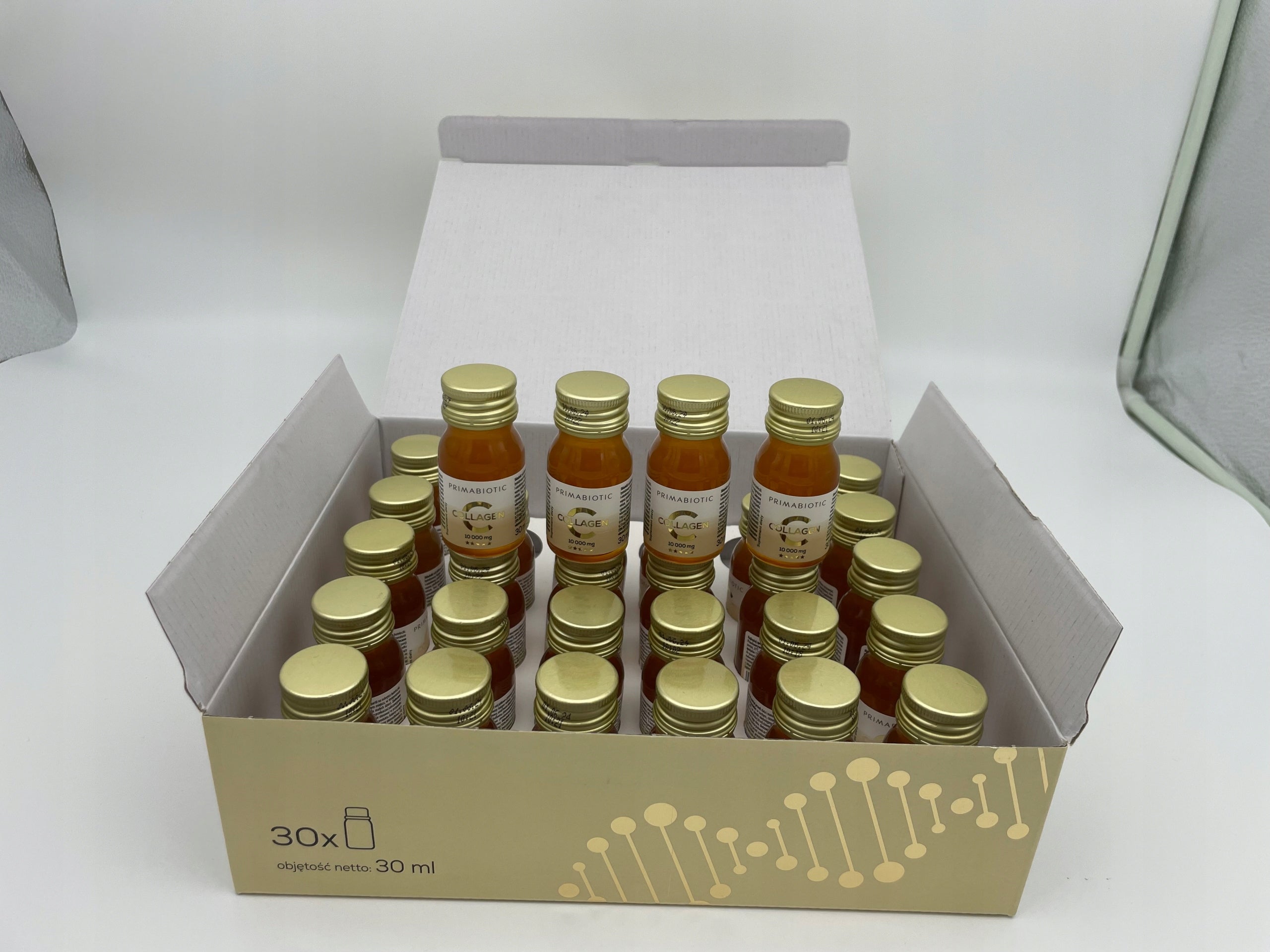 Primabiotic 10000mg COLLAGEN GOLD COLLAGEN shot 30 treatment Packaging status original