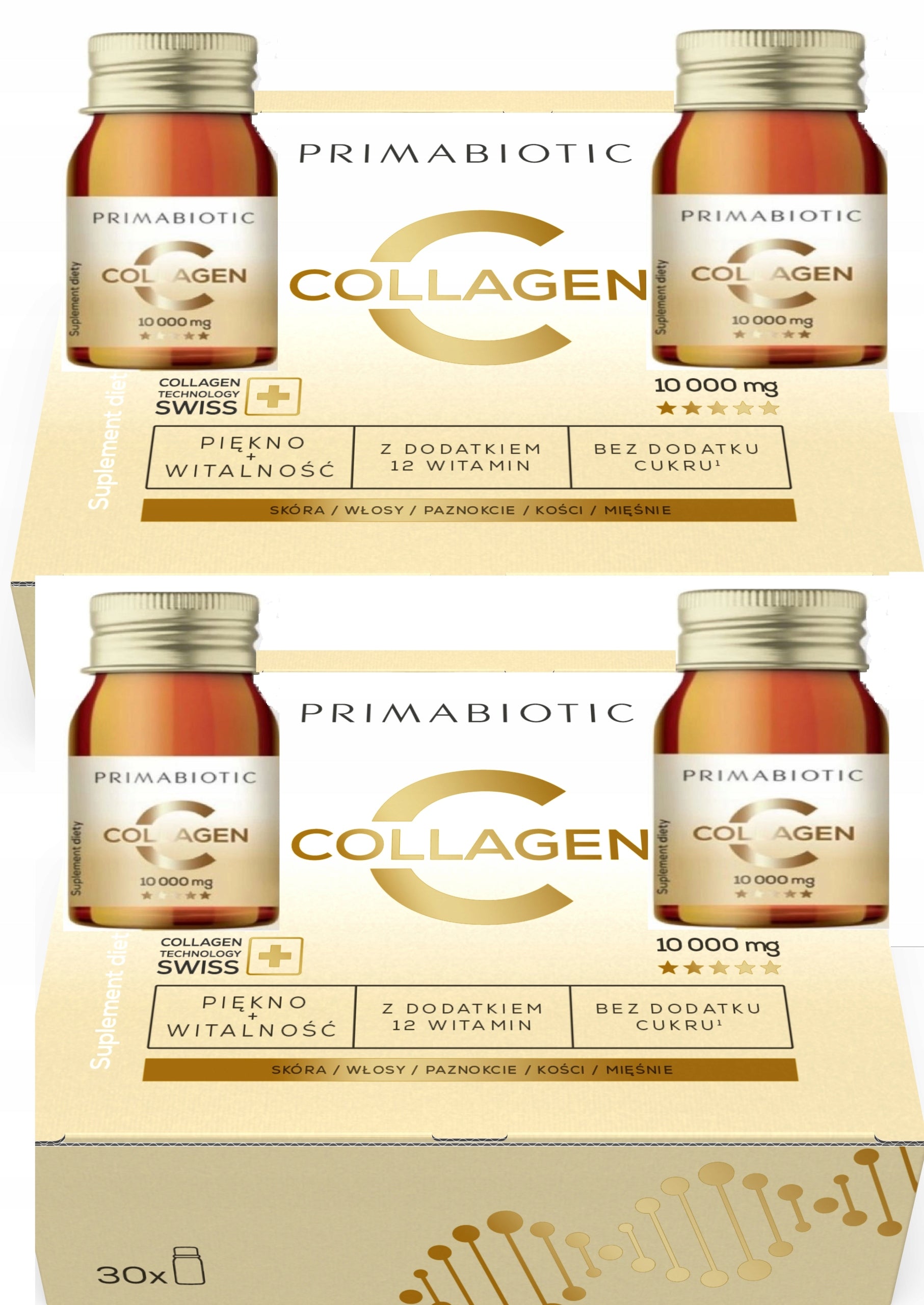 Primabiotic 10000mg COLLAGEN GOLD COLLAGEN shot 30 treatment
