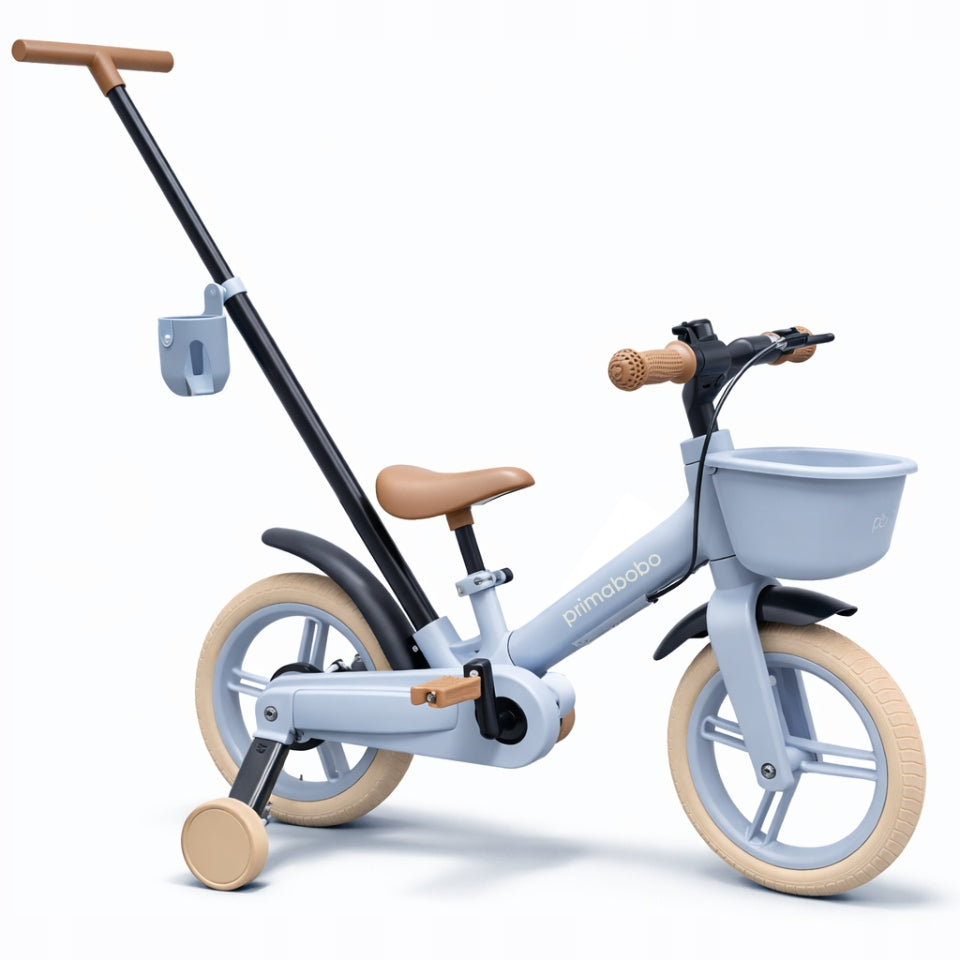 Primabobo Bike 5in1 SkillBike Running Side Wheels Pusher Light Blue Color blue