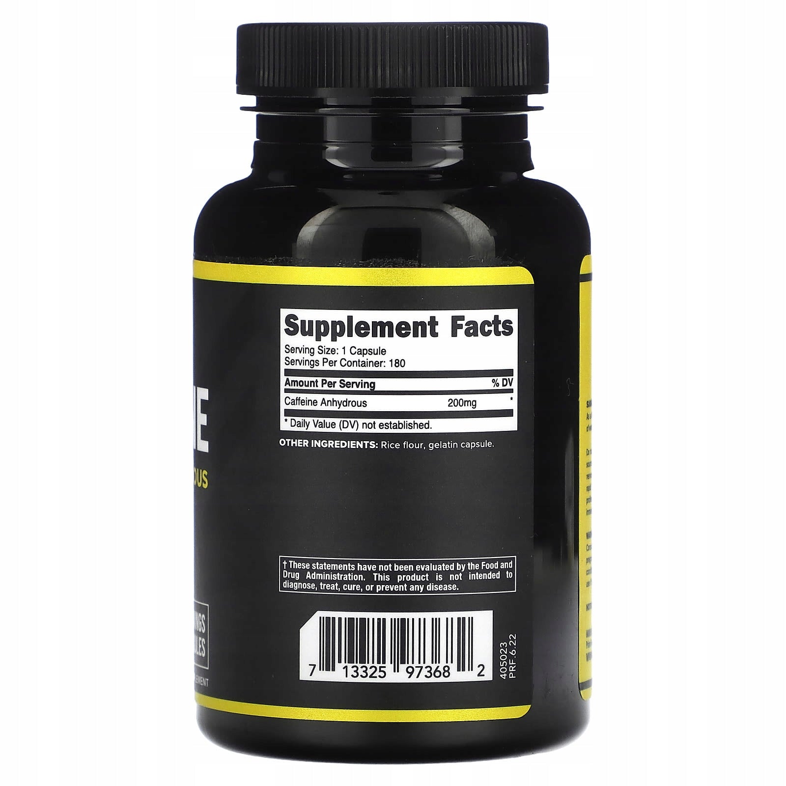 Primaforce, Caffeine, 200 mg, 180 capsules Expiration date at least 3 months from the date of purchase