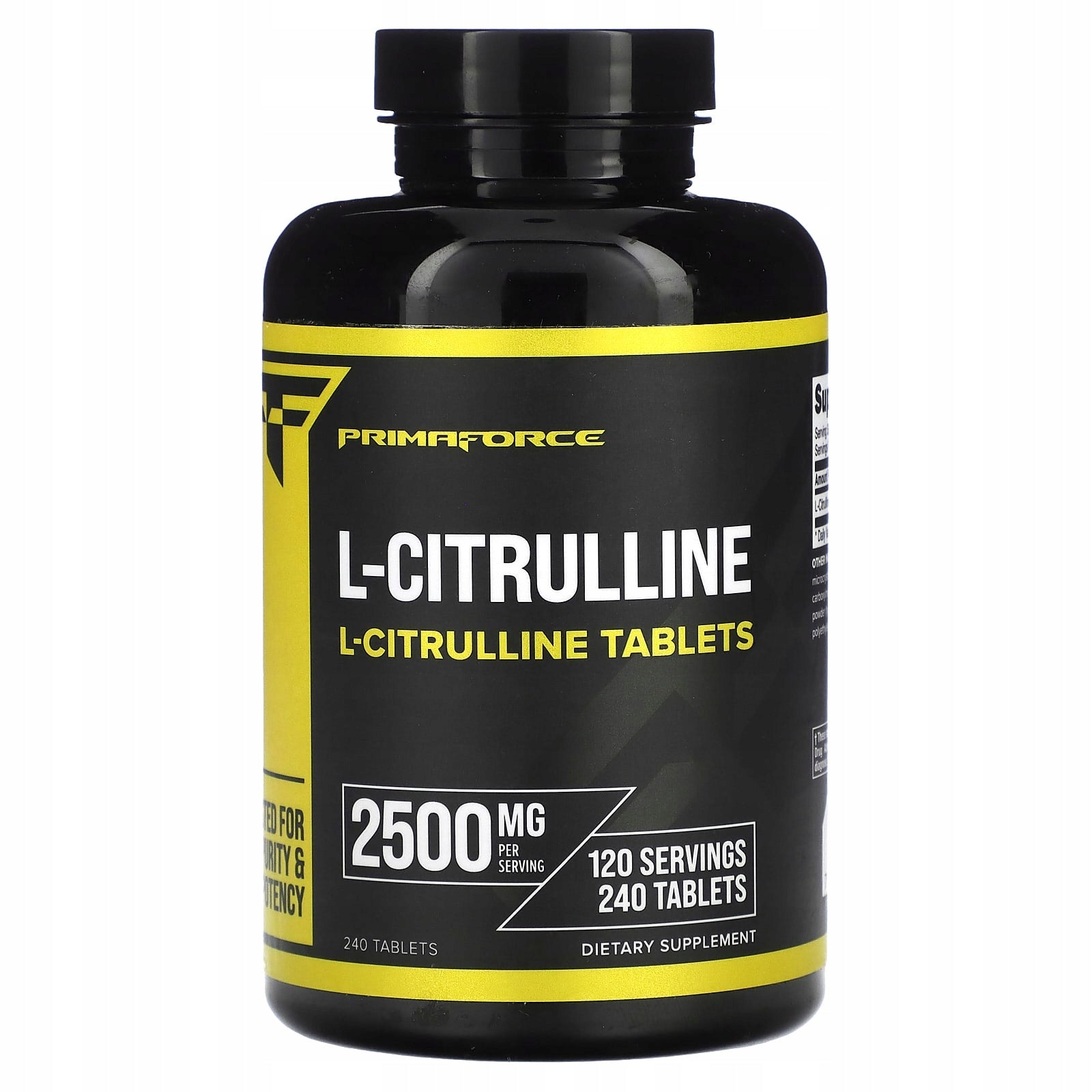 Primaforce, L-citrulline, 2500 mg, 240 tablets (1250 mg per tablet)