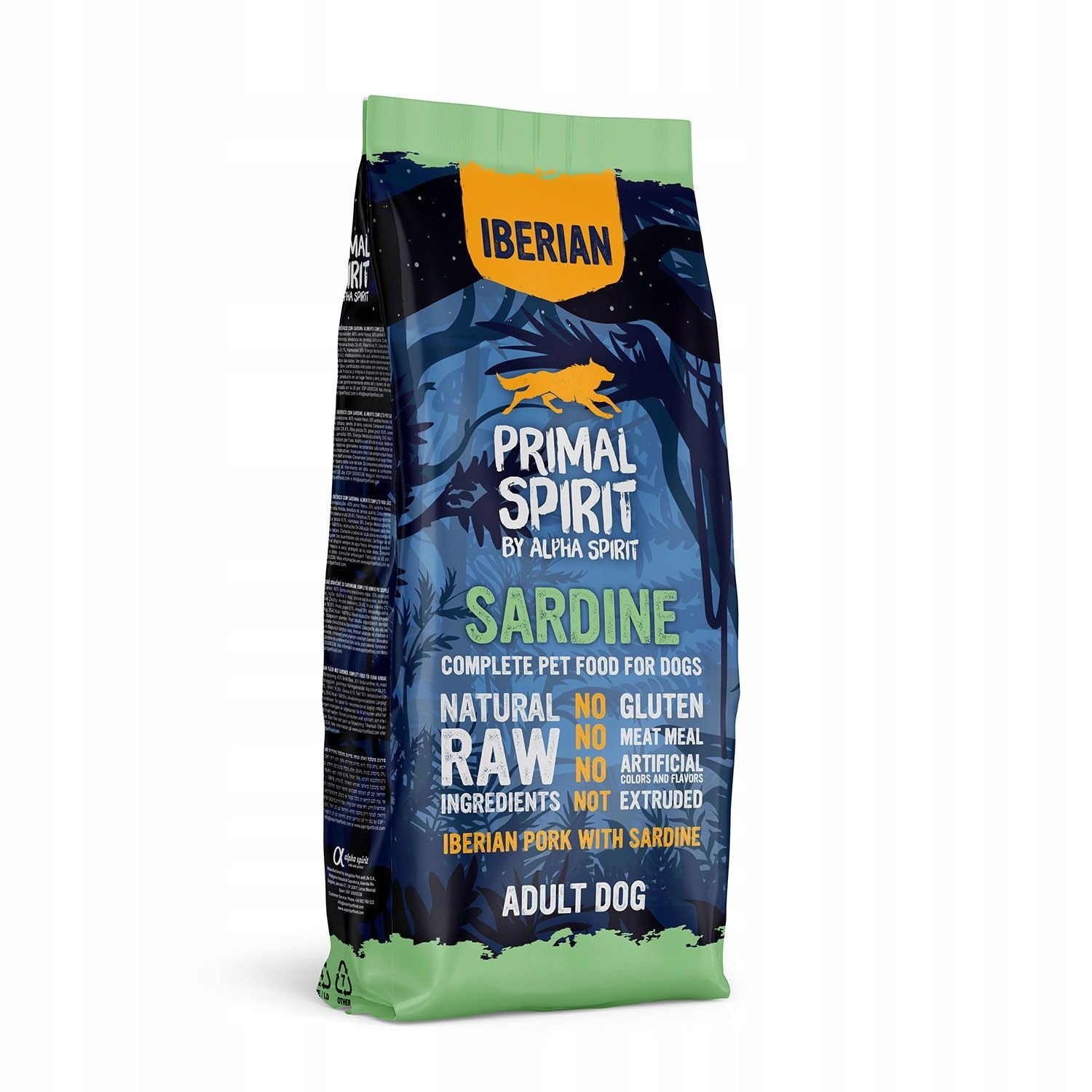 Primal Spirit IBERIAN SARDINE dog food PORK SARDINES 12kg EAN (GTIN) 8436586311445