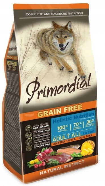 Primordial Dog Grain Free Adult Trout & Duck 1