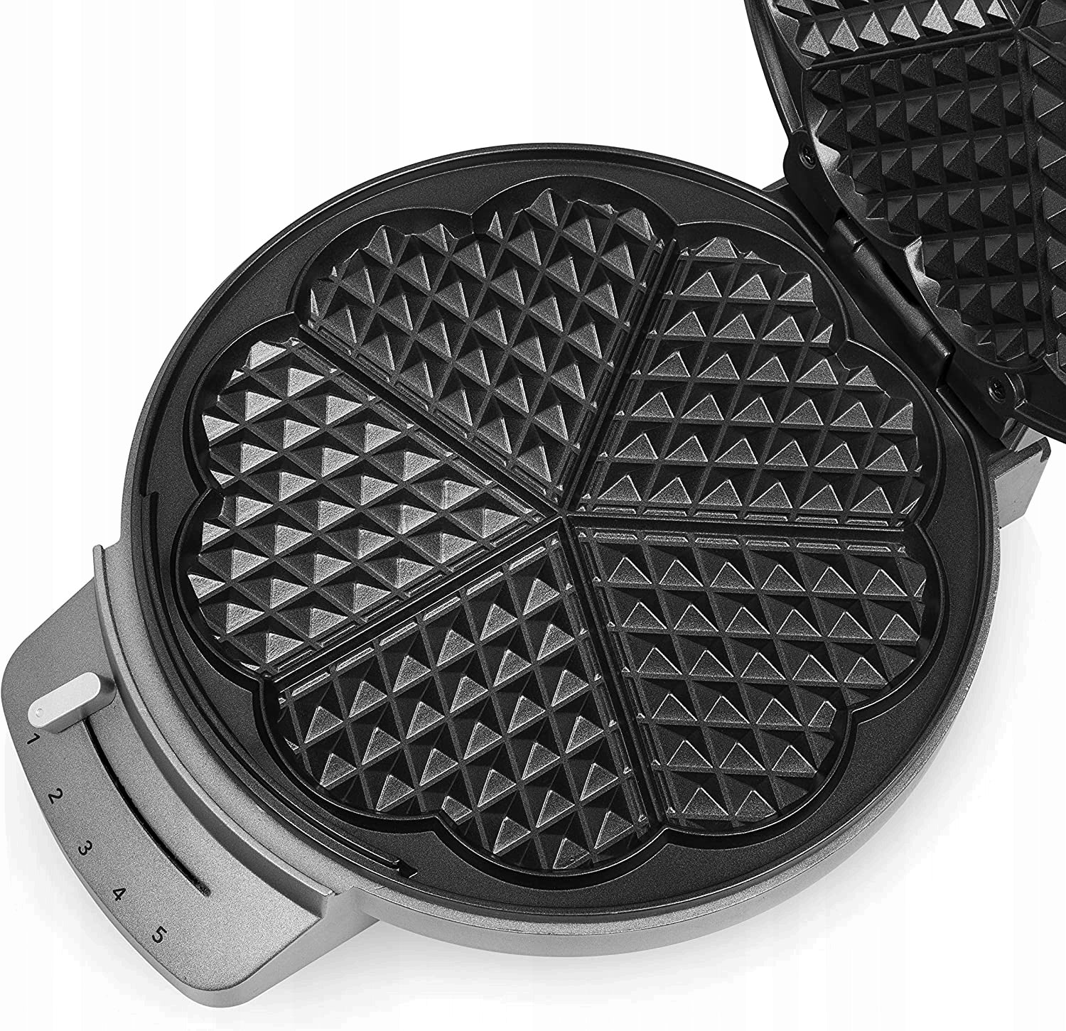 Princess Waffle Iron DeLuxe 1200 W silver/grey Packaging status original