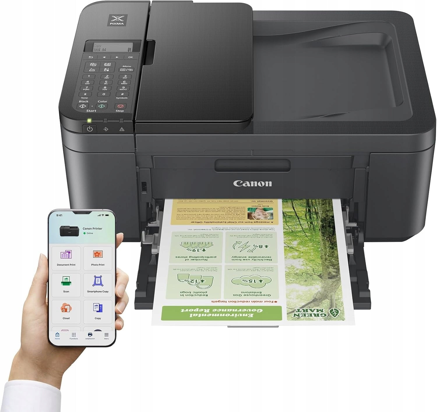 Printer Copier Color Scanner Canon PIXMA TR4755i WiFi Duplex ADF Manufacturer code 5074C036