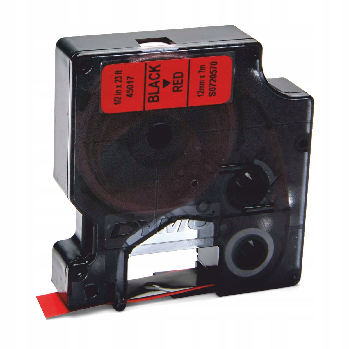 Printer Tape DYMO Cassette D1 12mm 7m Red Label