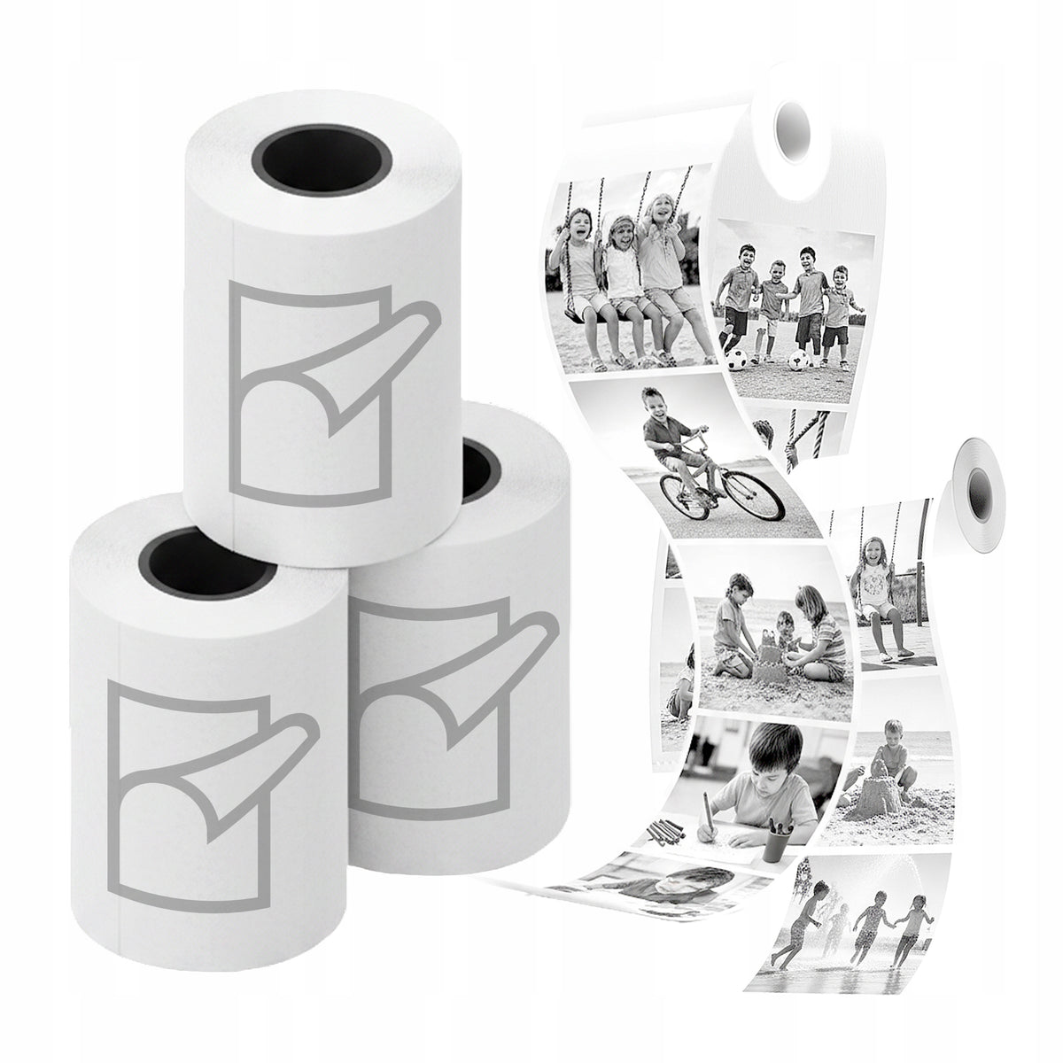 Printer rollers in camera PSTRYK 3 pieces included / SELF-ADHESIVE