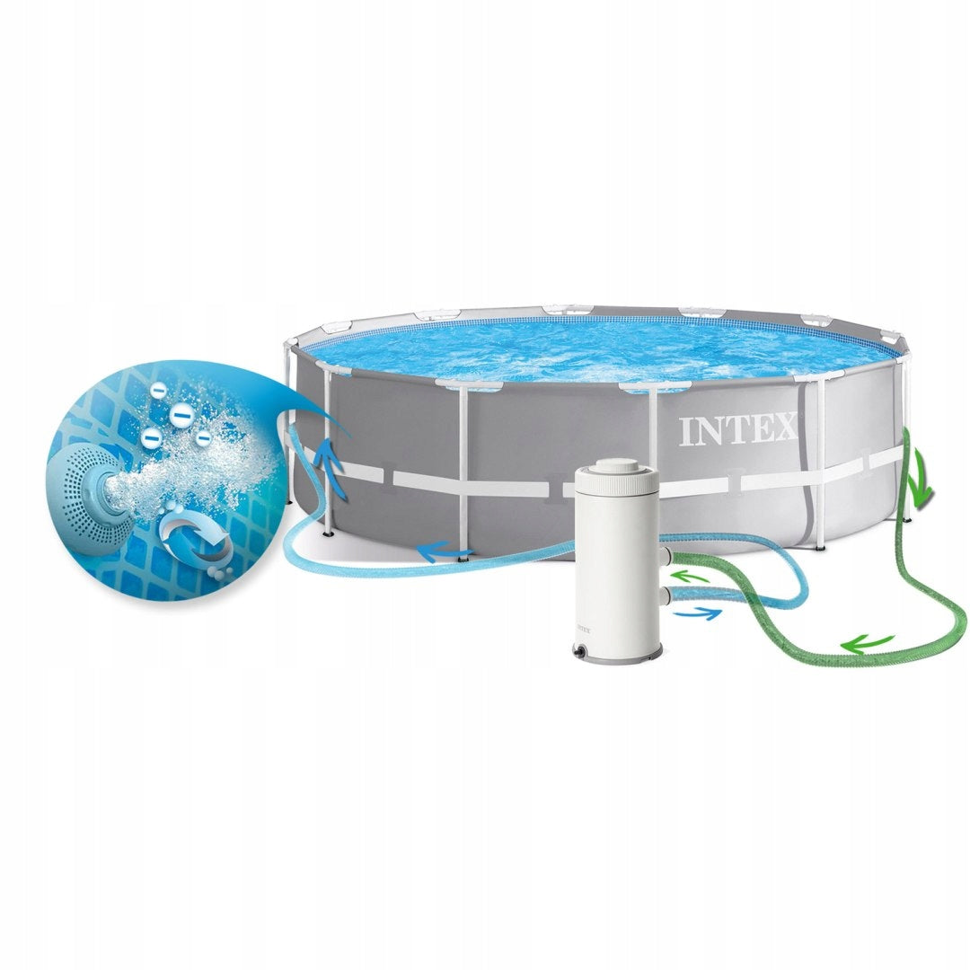 Prism Frame Garden Pool 366 X 99 Cm 10in1 Intex 26716 Height 99 cm
