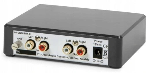 Pro-Ject Phono Box E (Black / Black) - MM Phono Preamplifier Brand Pro-Ject