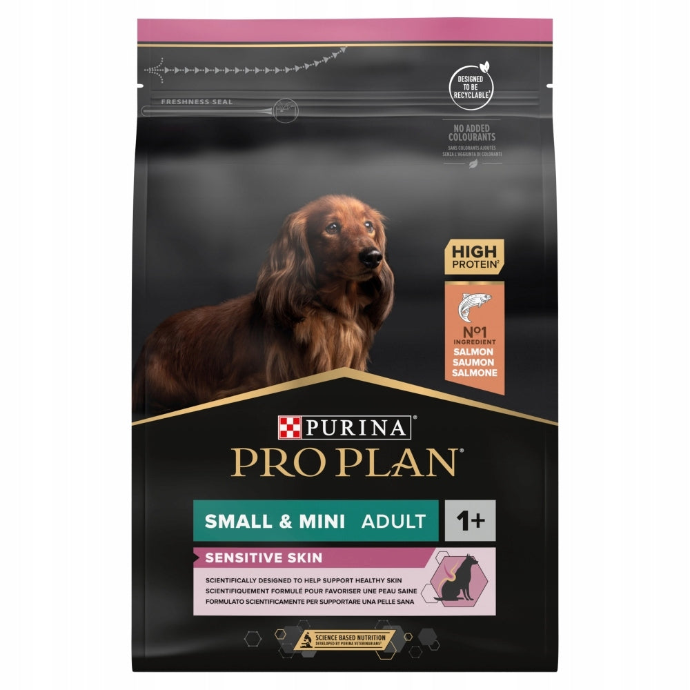 Pro Plan small & mini adult Sensitive 3kg salmon original packaging