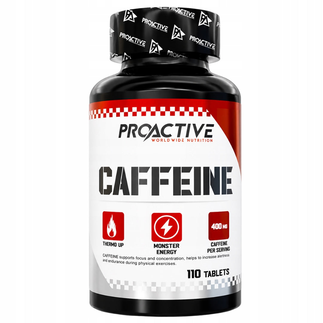 ProActive Caffeine 110 tablets caffeine stimulation concentration