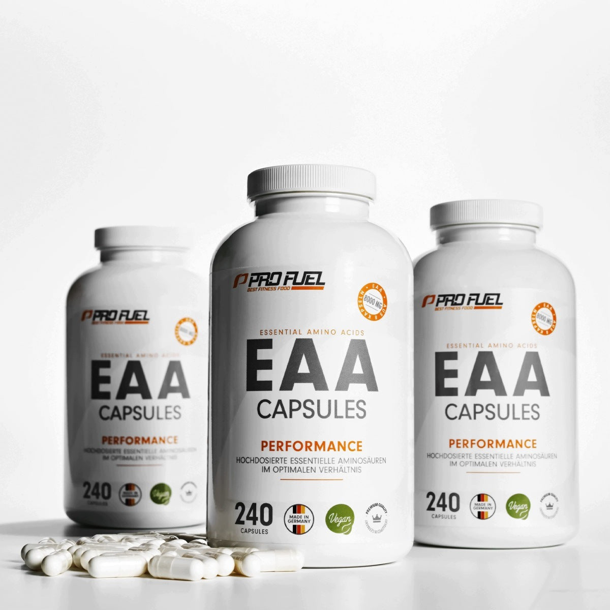 ProFuel EAA Capsules, 8 essential amino acids GigaCaps 1000mg, 240 kaps. Packaging status original