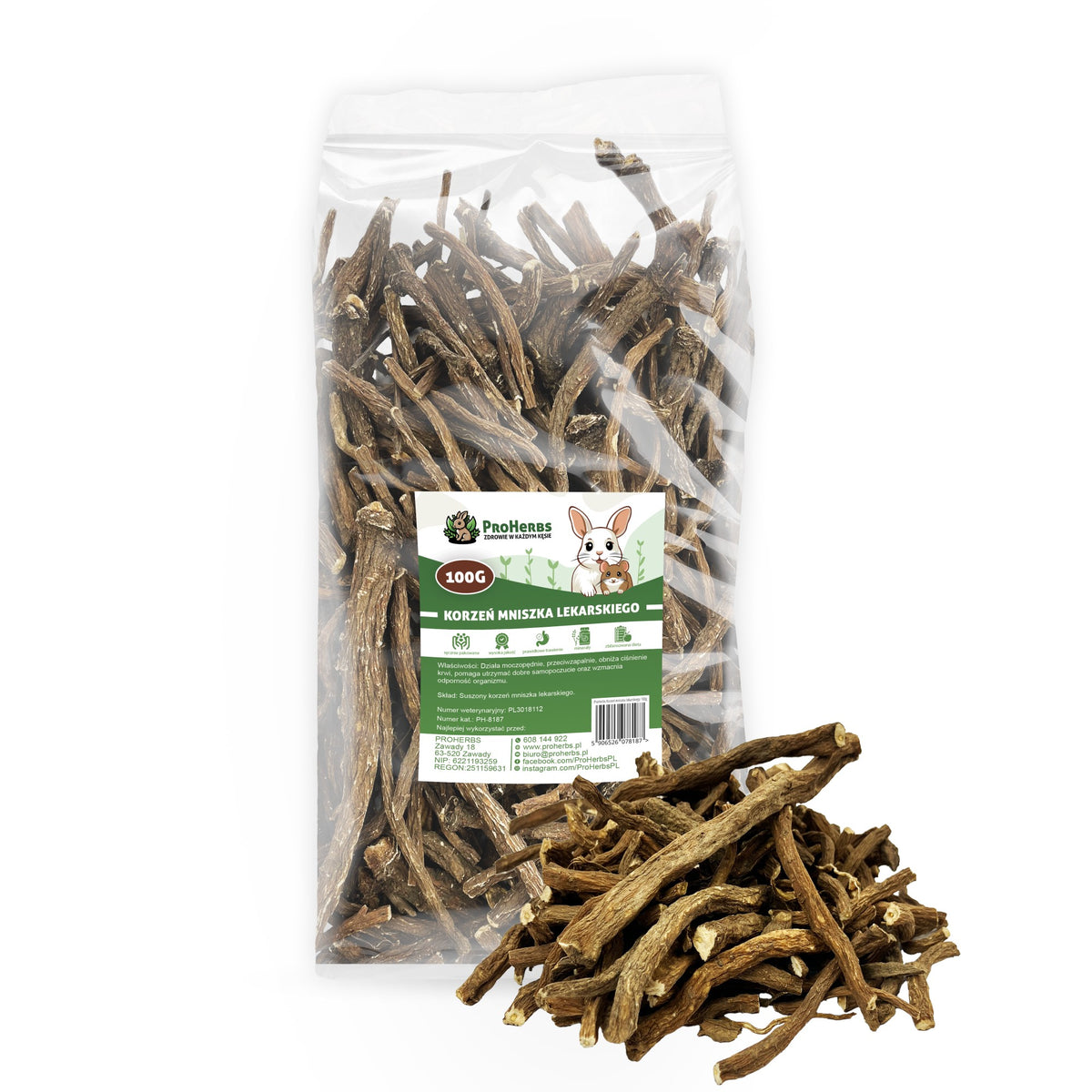 ProHerbs Dandelion root for rabbit rodents 300g