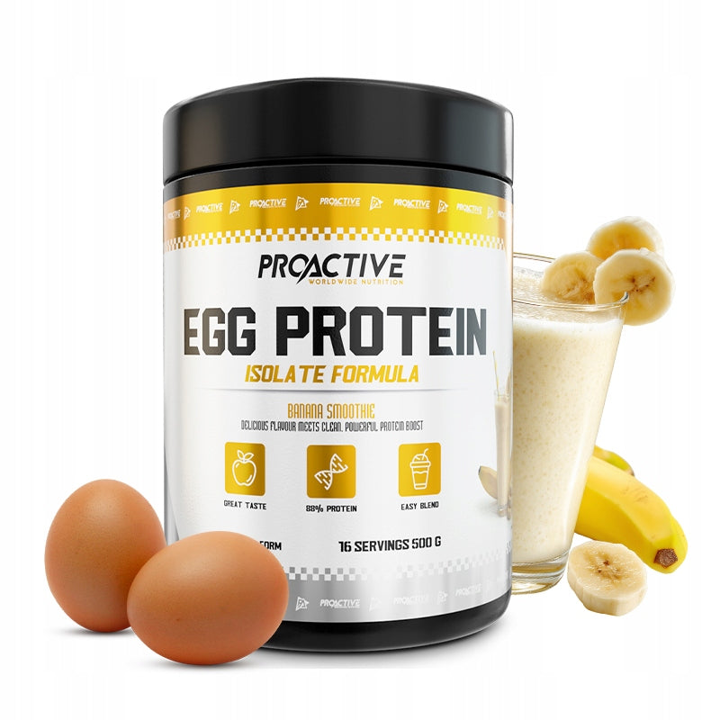 Proactive Egg Protein EGG WHITE ISOLATE 500g Banana Smoothie