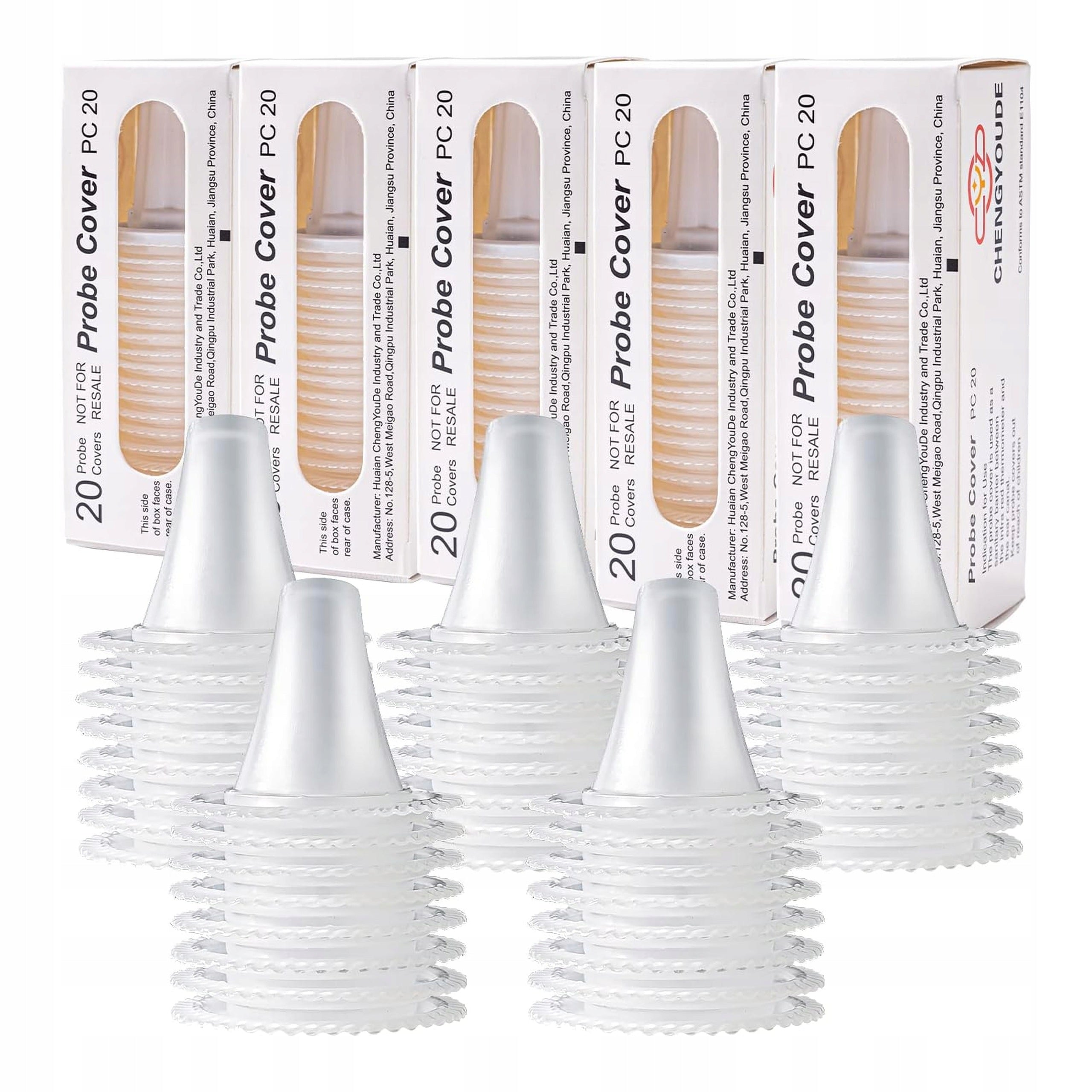 Probe Covers for Thermometer Protective Plugs Disposable Brown Overlays