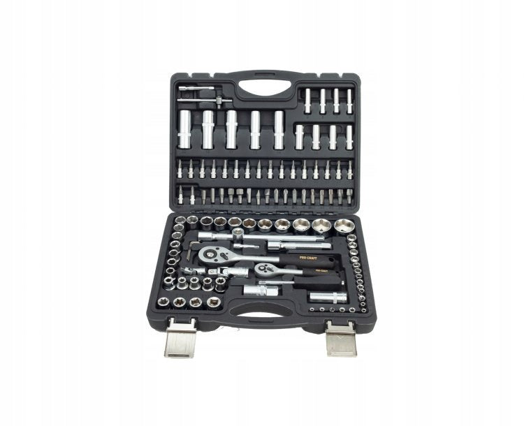 Procraft WS-108 Ratchet Cap Tool Kit Bits 108 Pack in Case