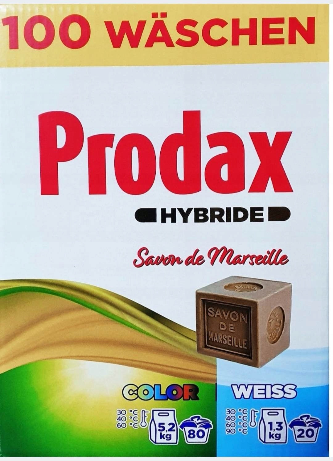 Prodax DUOpack Color Washing Powder 5,2kg + Powder for White 1,3kg