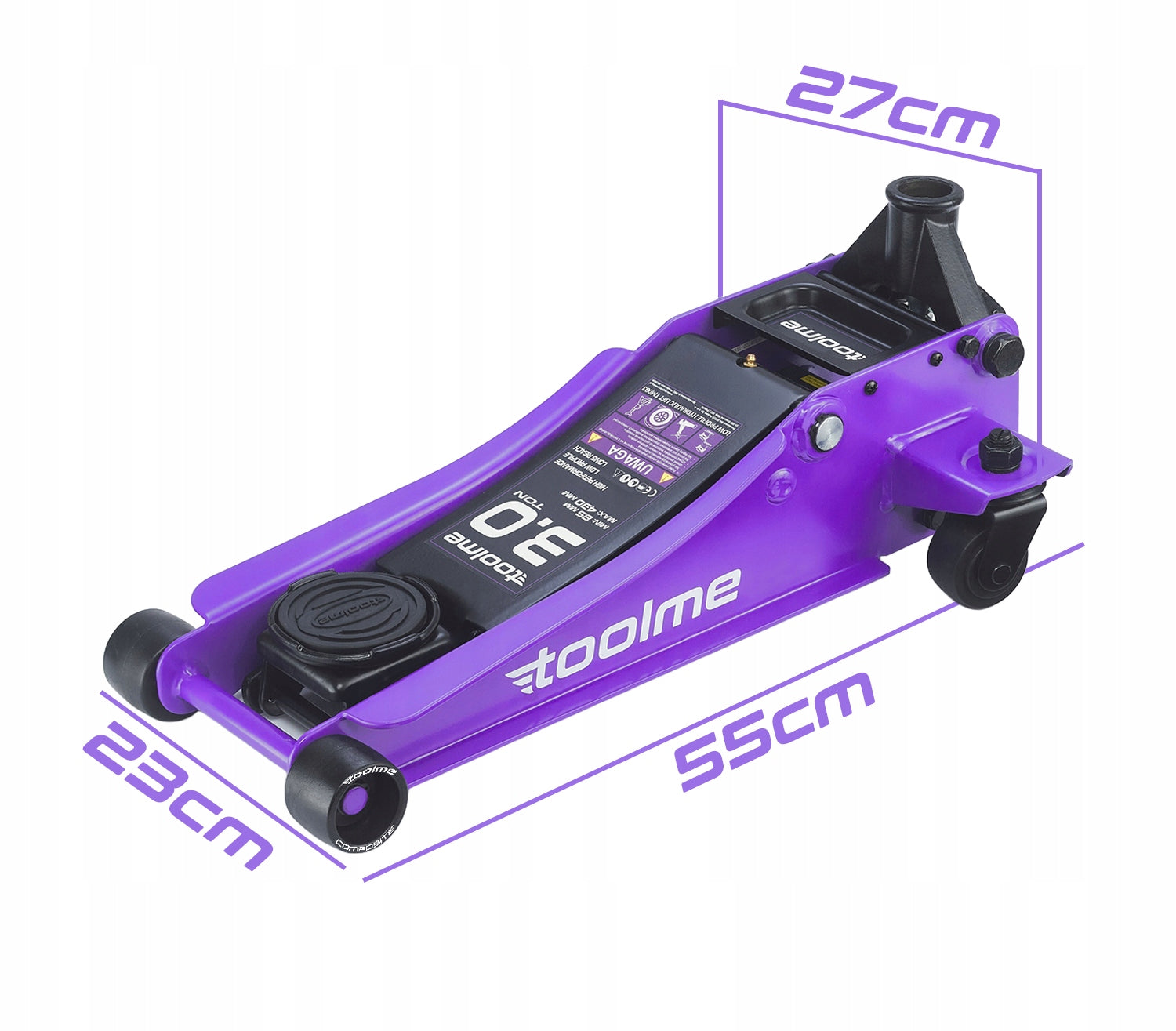 Professional CAR LIFT FROG 3T LOW PROFILE LEVER Toolme Maximum lifting height 430 mm
