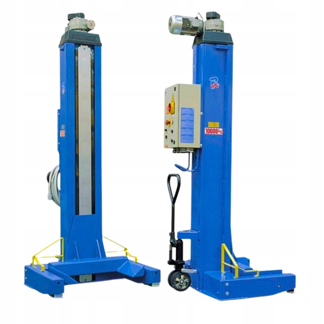 Professional COLUMN LIFT Mobile 4x7T Set of 4 columns - Ravaglioli Manufacturer code RAV241, VAR240-260/F , S210A2/S