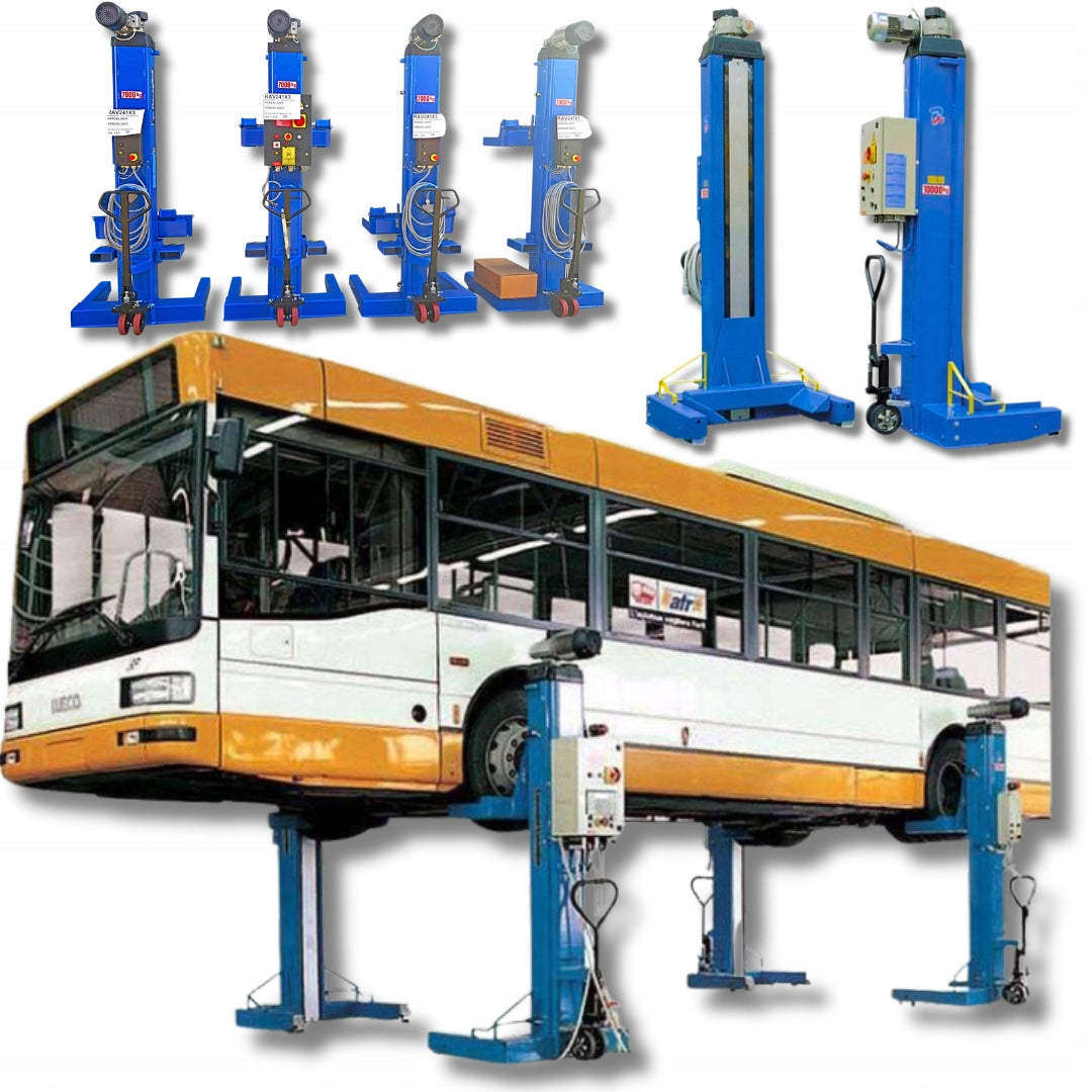 Professional COLUMN LIFT Mobile 4x7T Set of 4 columns - Ravaglioli