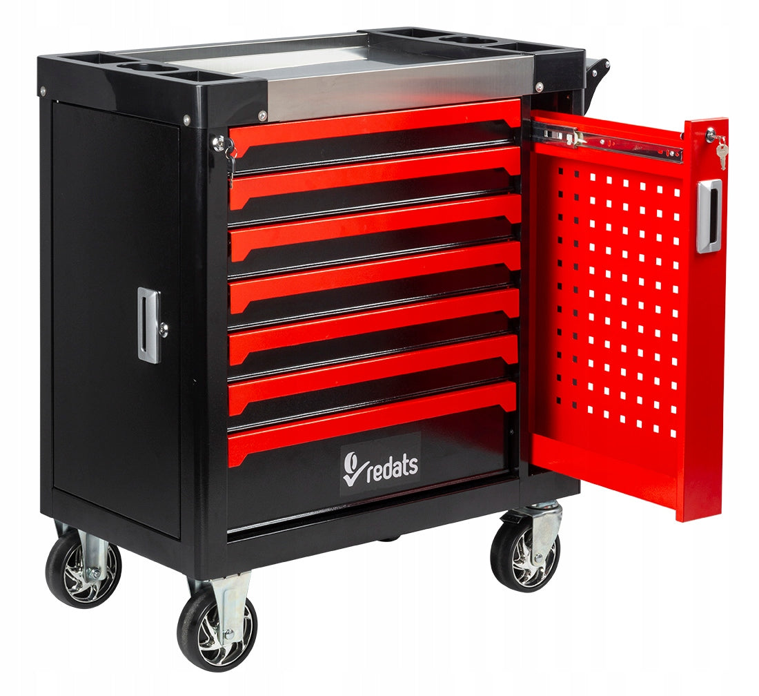 Professional Cabinet Service Tool Trolley 7 Drawers 2 Clipboards Redats Accessories included no