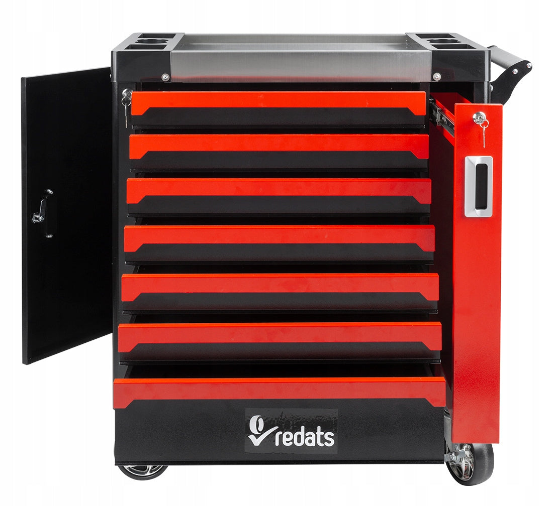 Professional Cabinet Service Tool Trolley 7 Drawers 2 Clipboards Redats Product depth 46.5 cm