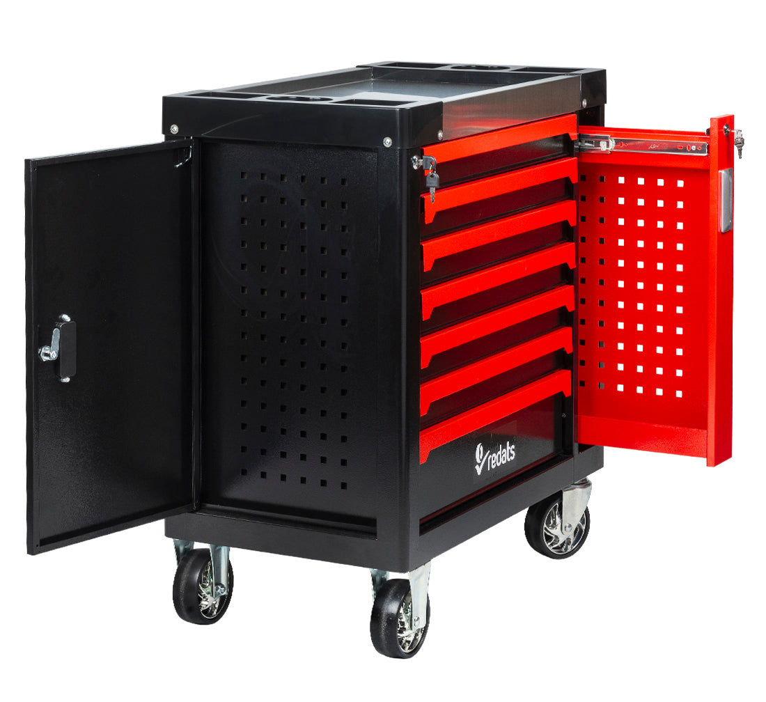 Professional Cabinet Service Tool Trolley 7 Drawers 2 Clipboards Redats Product width 78 cm