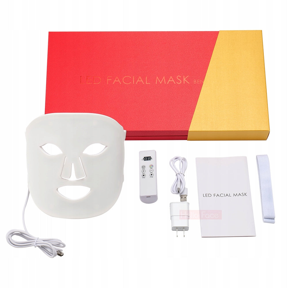 Professional Cosmetic Mask LED Photon 7 Colors Face Therapy