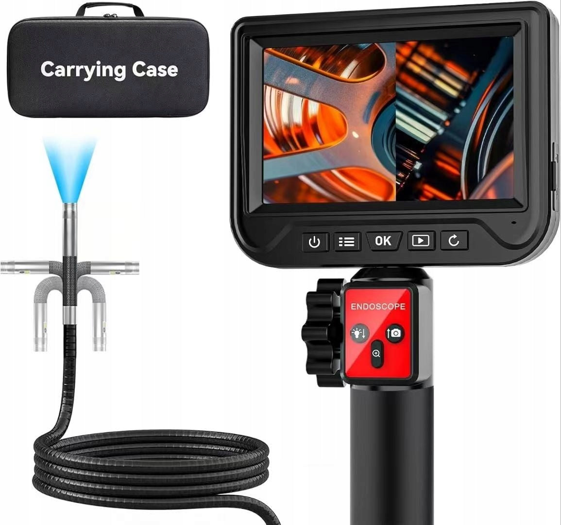 Professional Endoscope Inspection Camera Photos Videos 1080p 5” 2.7m IP67