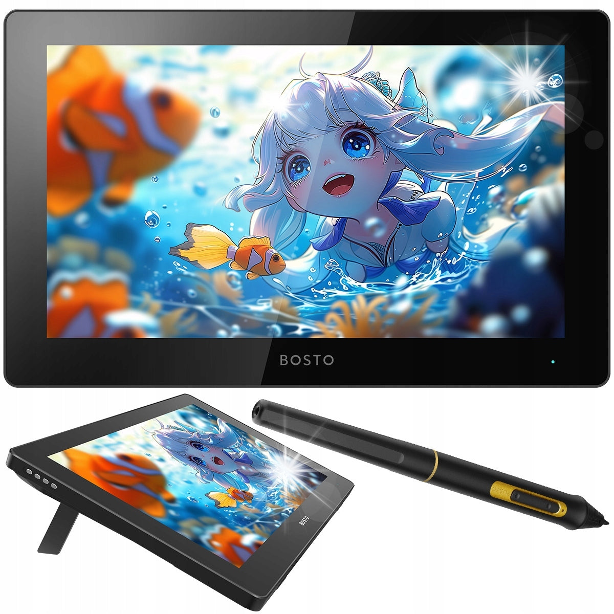 Professional Graphics Tablet BOSTO BT-16UHD Pen 16384 15,6 4K
