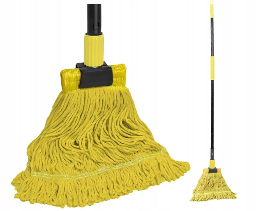 Professional Industrial Floor Mop with Long Handle 146 cm Yellow