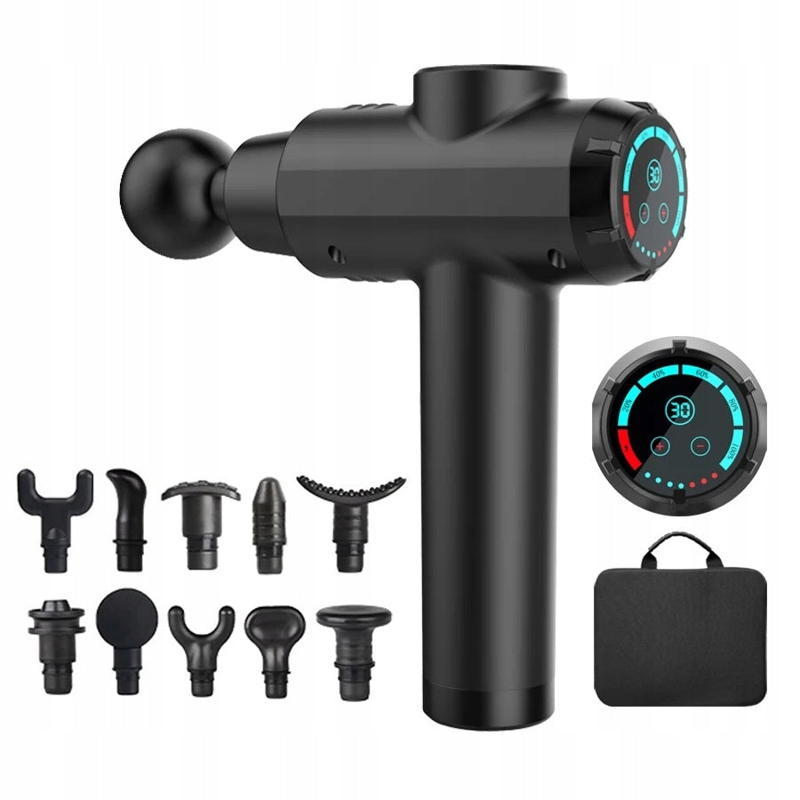 Professional MASSAGE GUN Pro 10 Heads Packaging status original