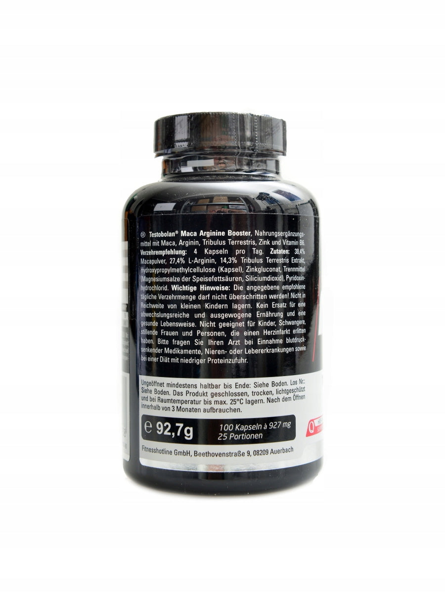 Professional Maca Arginine testobolan booster 2 x 100 kapslí DUOPACK Expiration date at least six months from the date of purchase