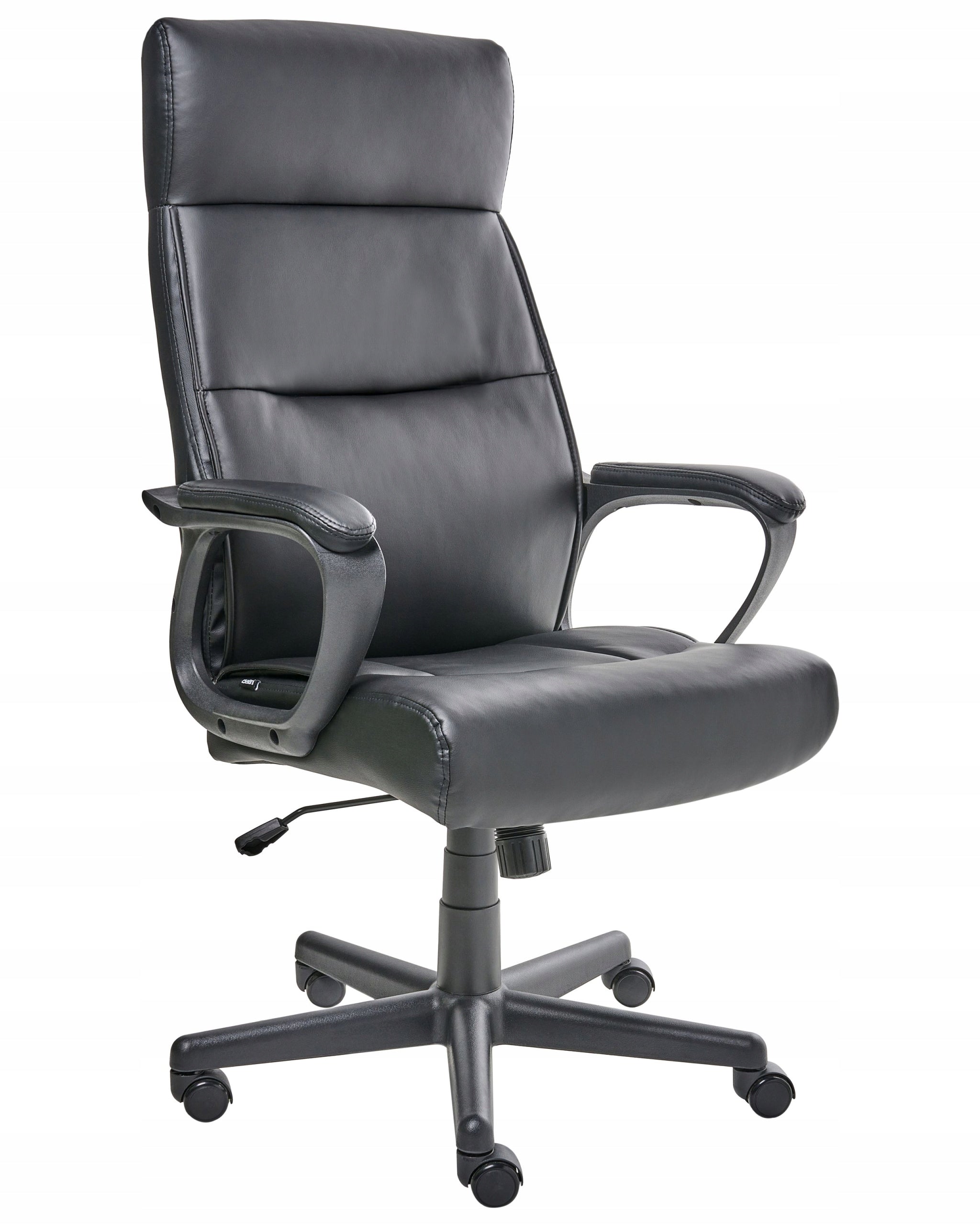 Professional Office Chair Adjustable Faux Leather Black