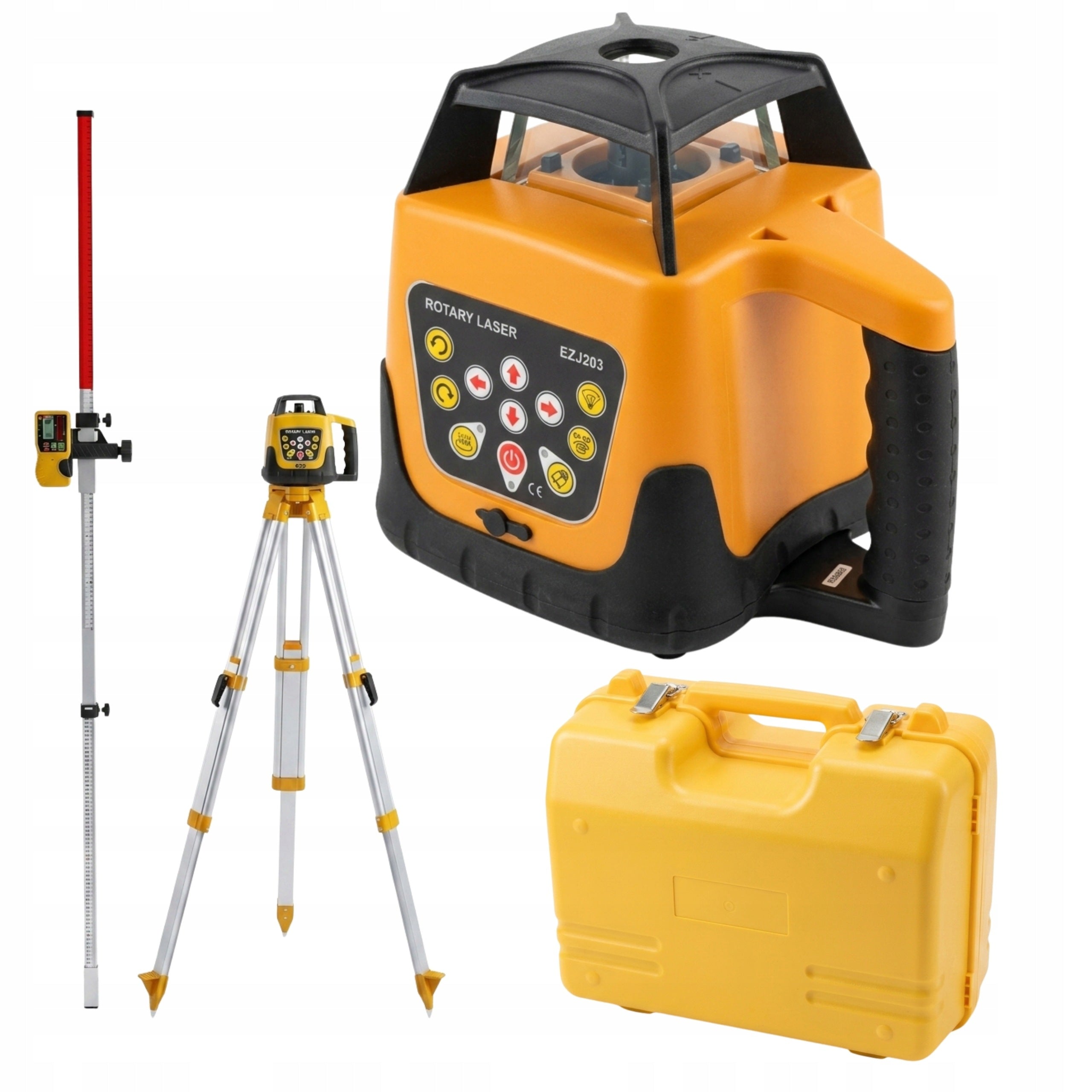 Professional Rotary Laser Leveler Full Set GEOLINE EZJ203