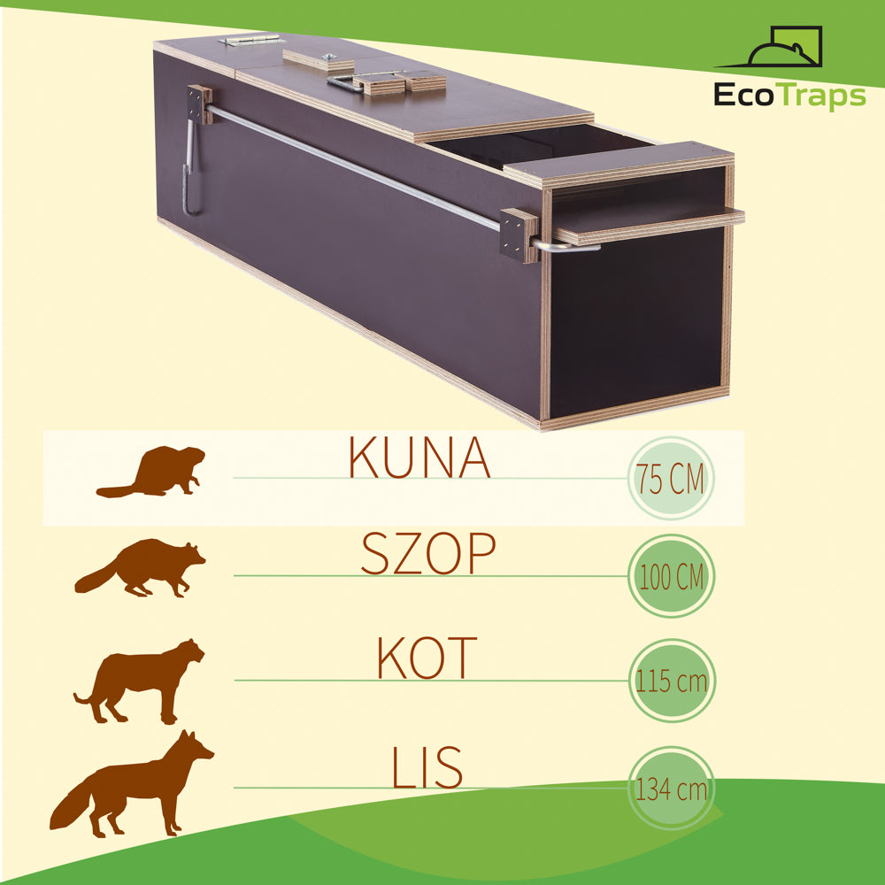 Professional Trap for martens effective cage EcoTraps PL – ST75 EAN (GTIN) 5904161774341