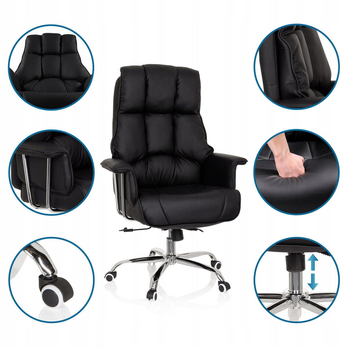 Professional chair head COMMANDER With armrests hjh OFFICE Furniture depth 64 cm