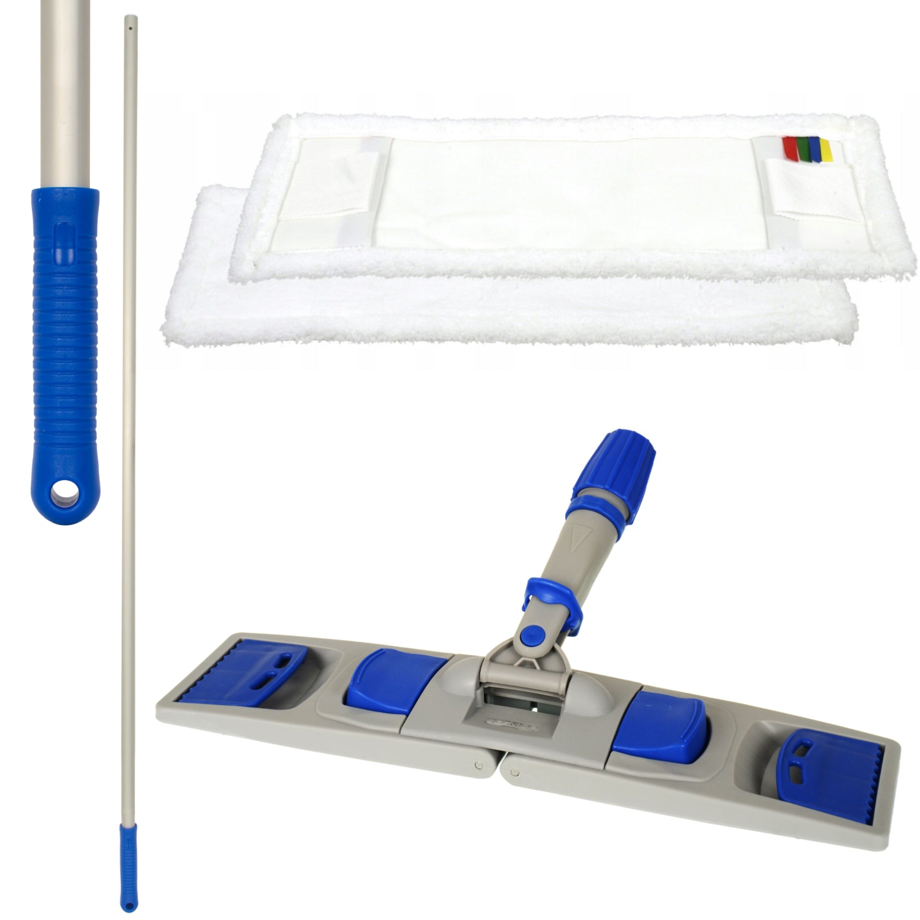 Professional cleaning kit stick, frame, mop flat microfiber 40 cm