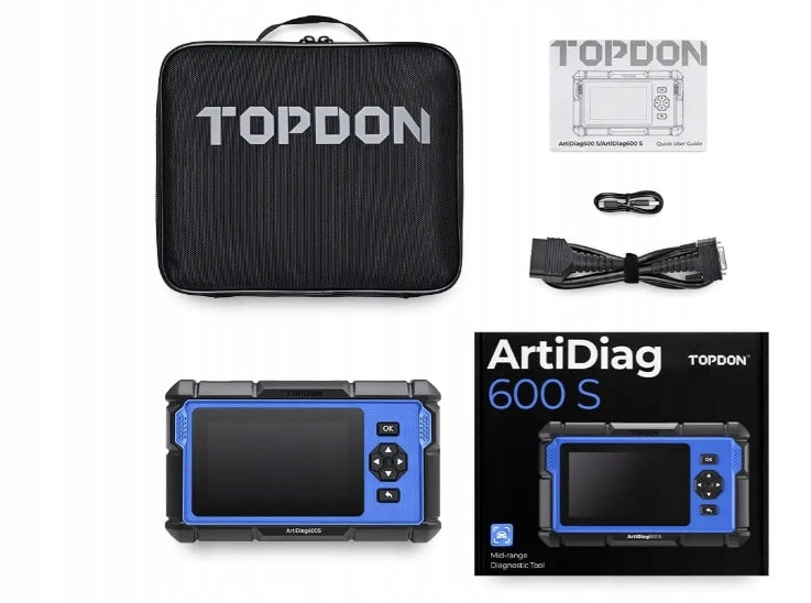 Professional diagnostic scanner TOPDON Artidiag 600S OBDII EOBD CAN Manufacturer code ArtiDiag600S-PL