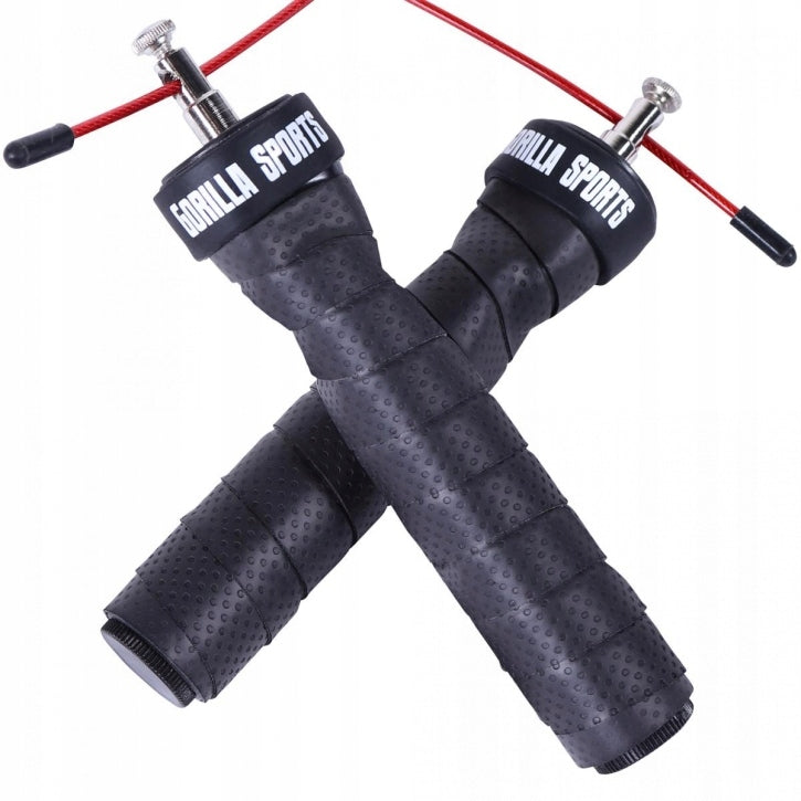 Professional jump rope black/red Additional features load can be added