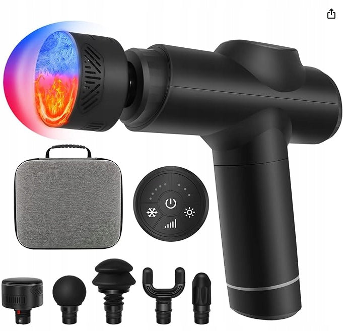 Professional massage gun with heat and cold function