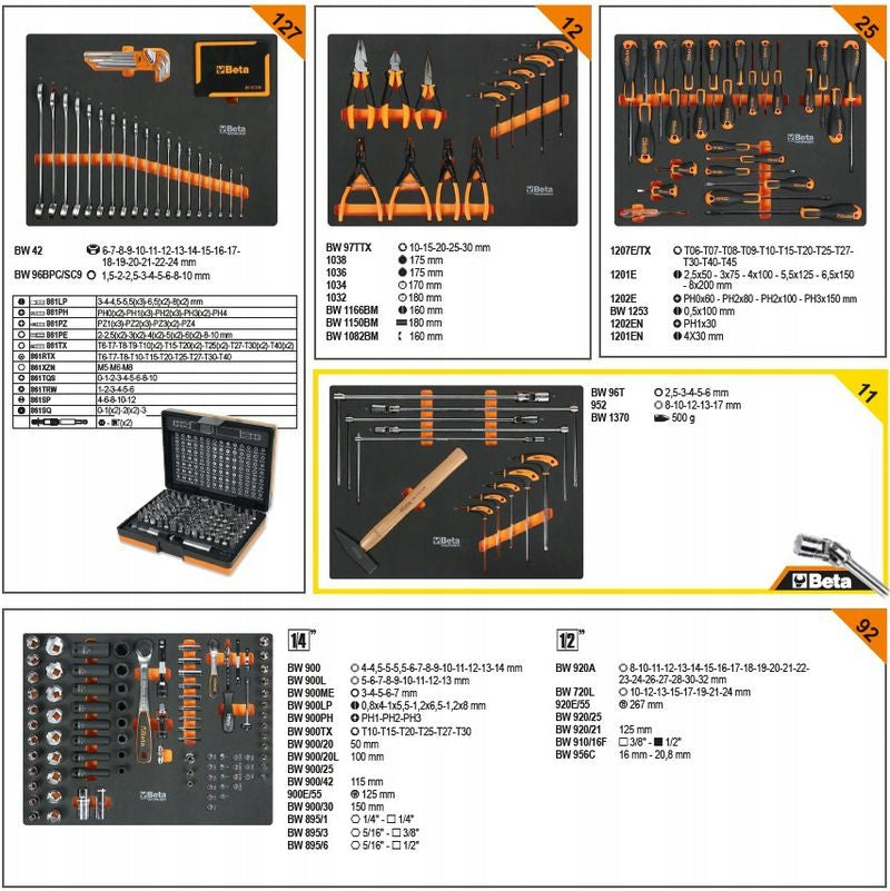 Professional set of 267 tools 5945/2026