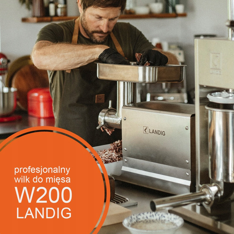 Professional strong and durable Wolf for meat, machine 150 kg/h - W200 LANDIG Power rating 1955 W