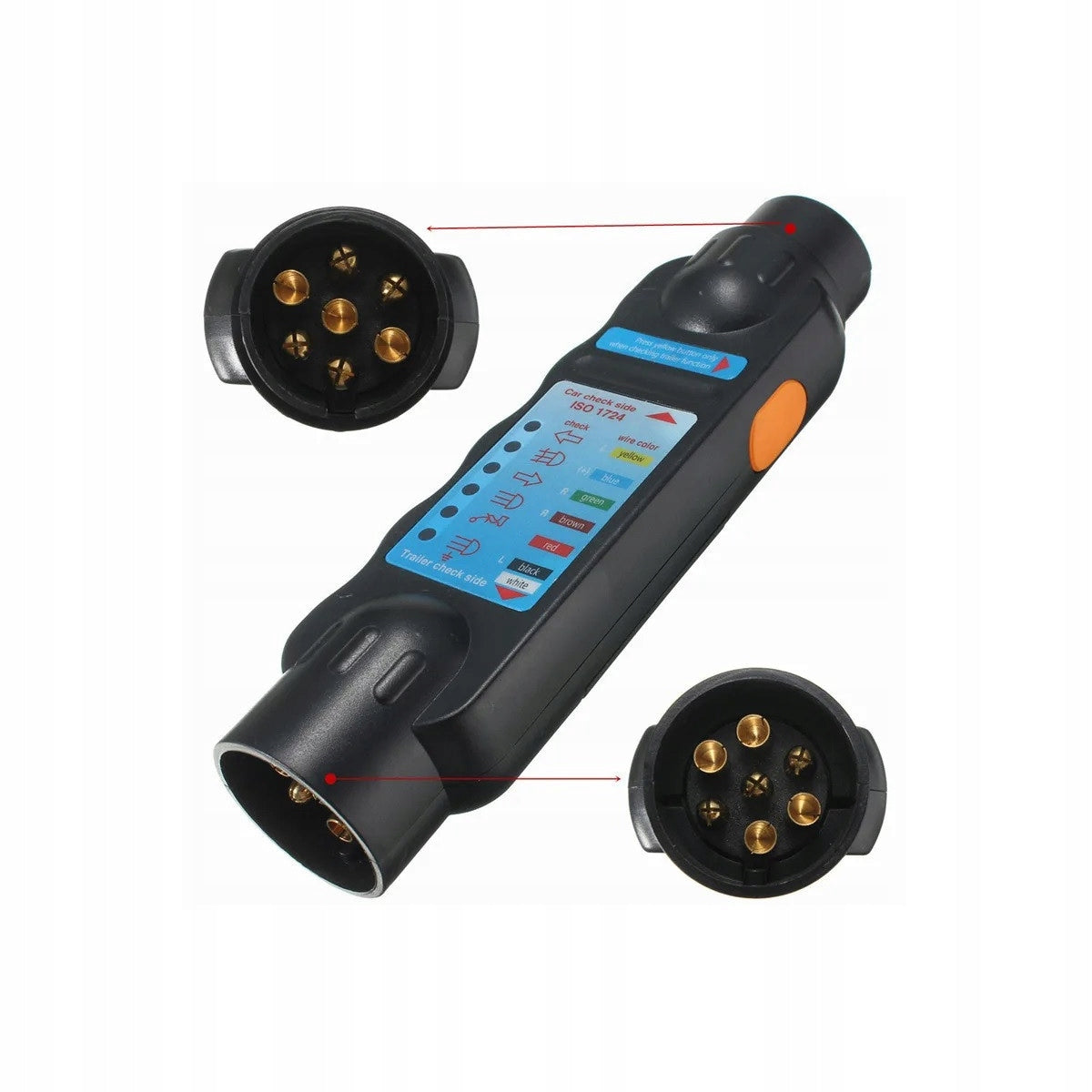 Professional tester for checking and diagnostics of trailer lights 7-pin 1