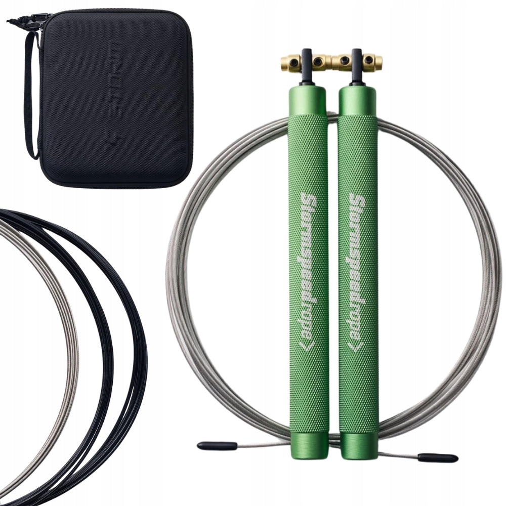 Professional training jump rope STORM SPEED ROPE SV1 green