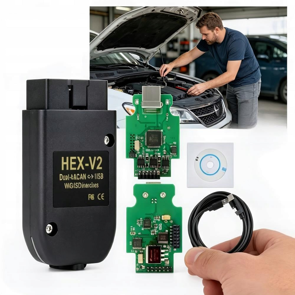 Professional vehicle inspection instruments HEX-V2 VCDS VAG COM24 Polish