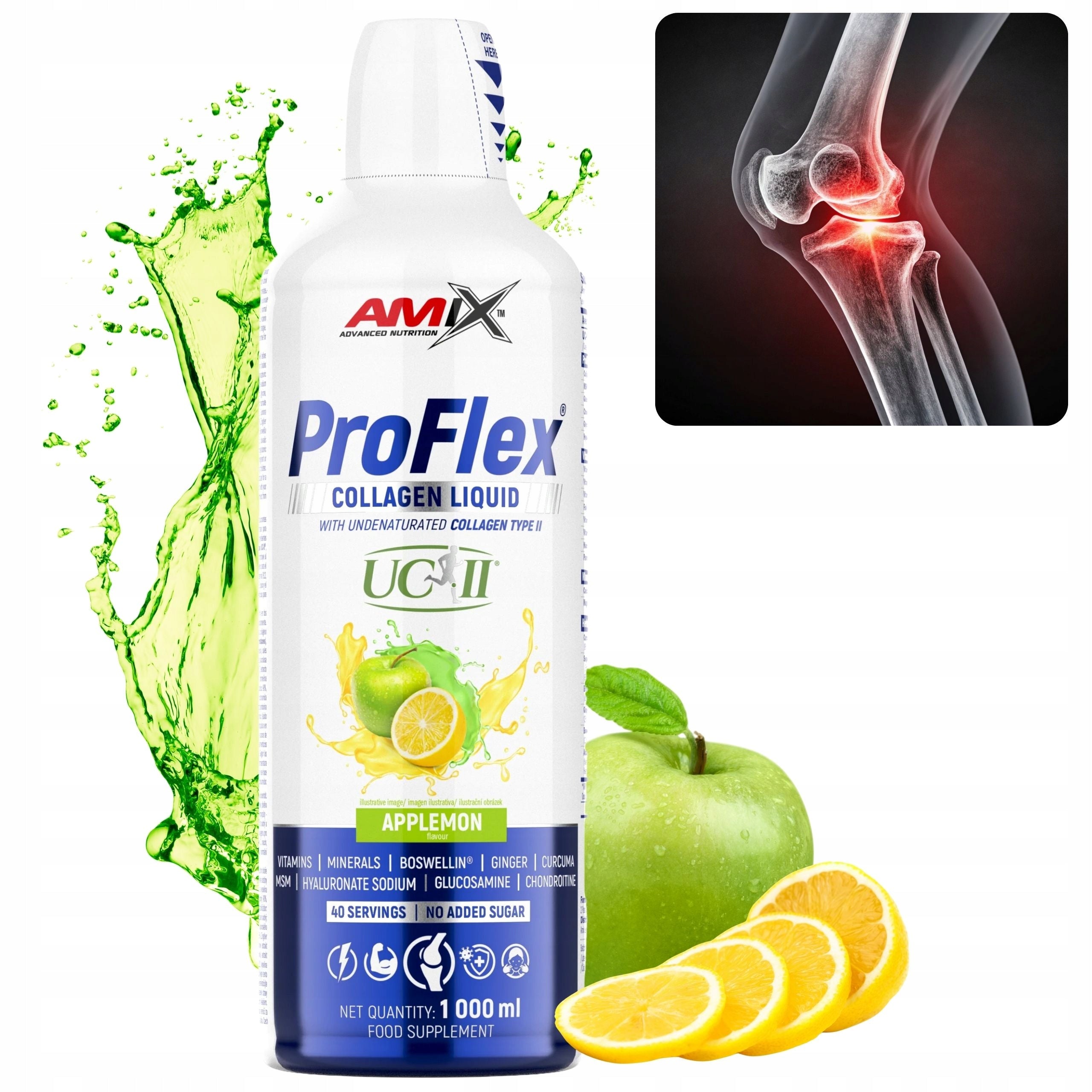 Proflex Collagen for Skin Joints for Drinking Liquid UC II Apple-Letter 1l