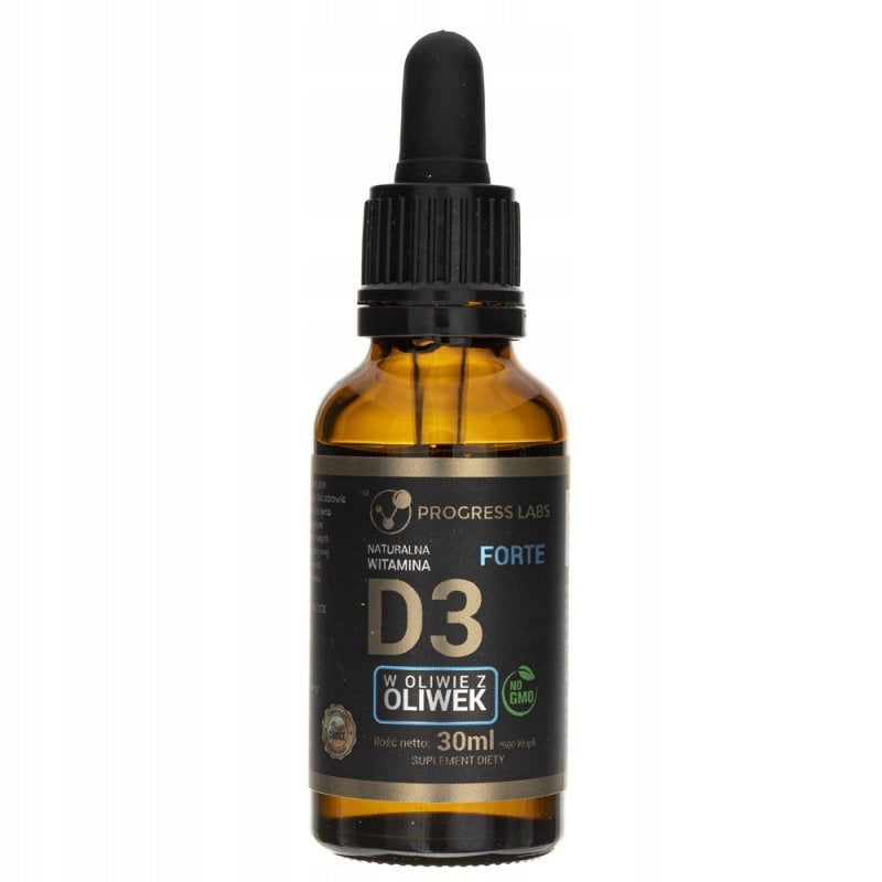 Progress Labs Naturalna Witamina D3 Forte 2000IU drops 30 ml 1 pcs Manufacturer code 5906660414544