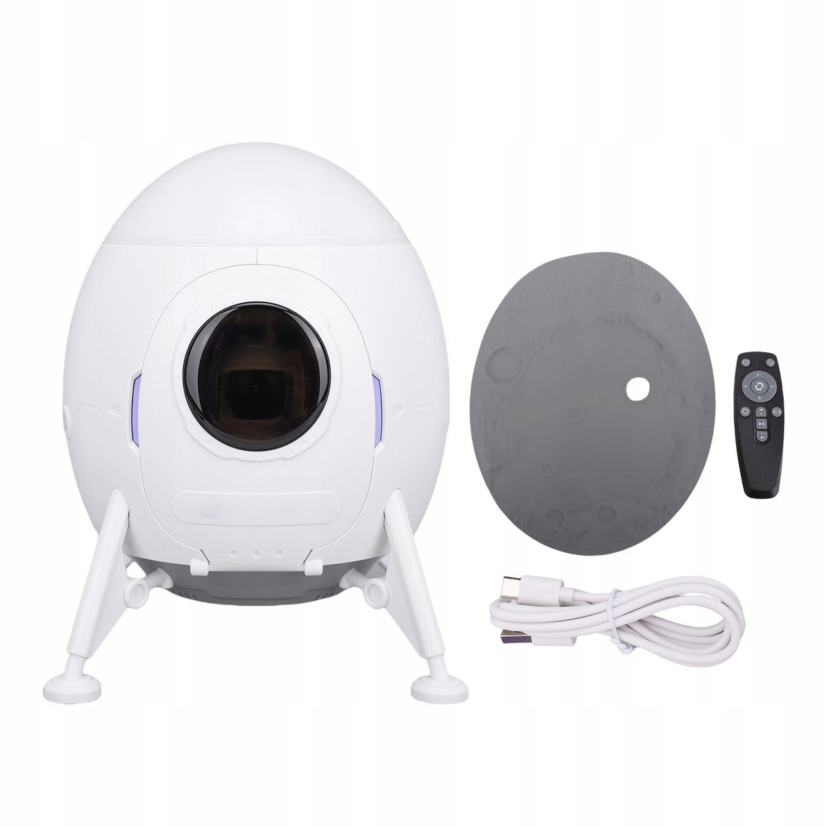 Projection Lamp Bluetooth Speaker White Noise Moon Lander Spaceman KL